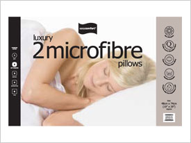 Easycomfort Twin Pack Microfibre Pillows