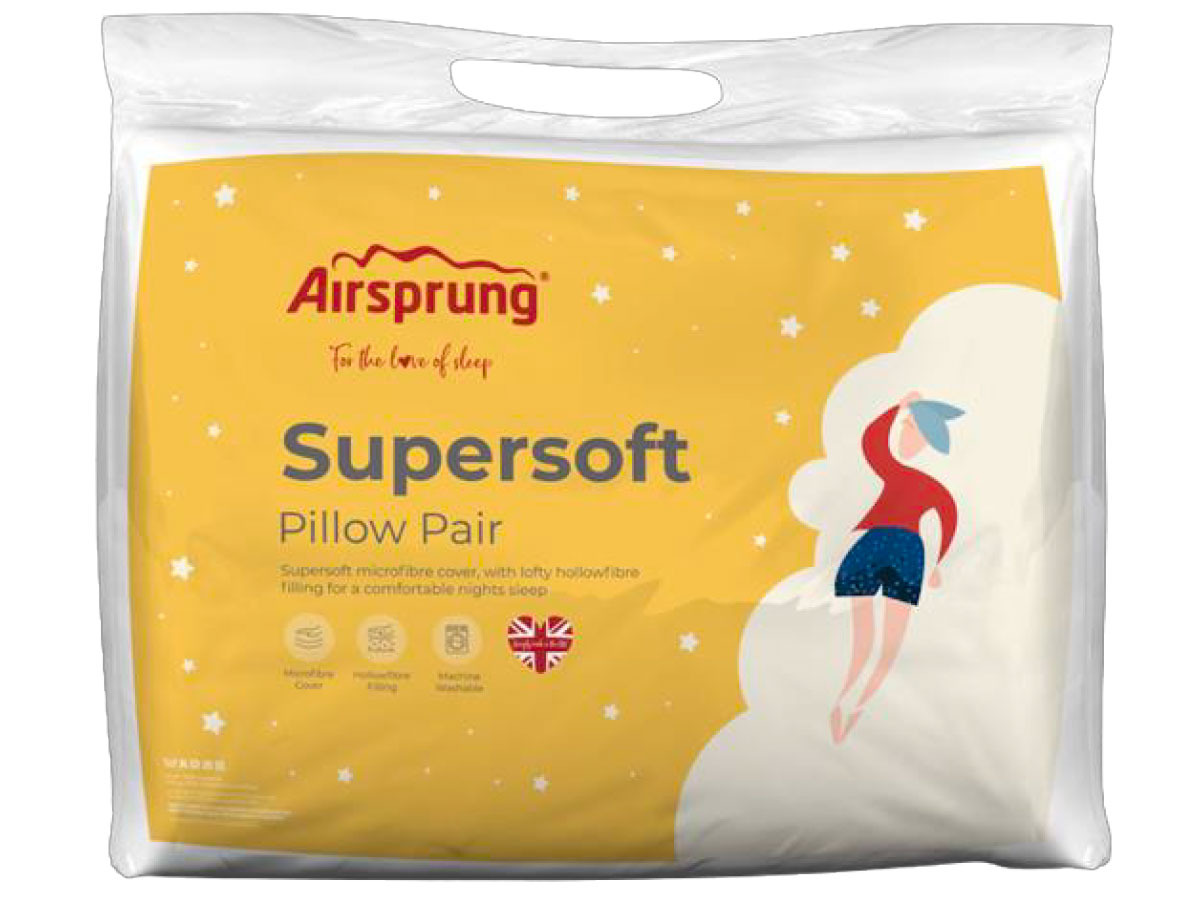 Airsprung Supersoft Pillow (Pair) From The Sleep Shop