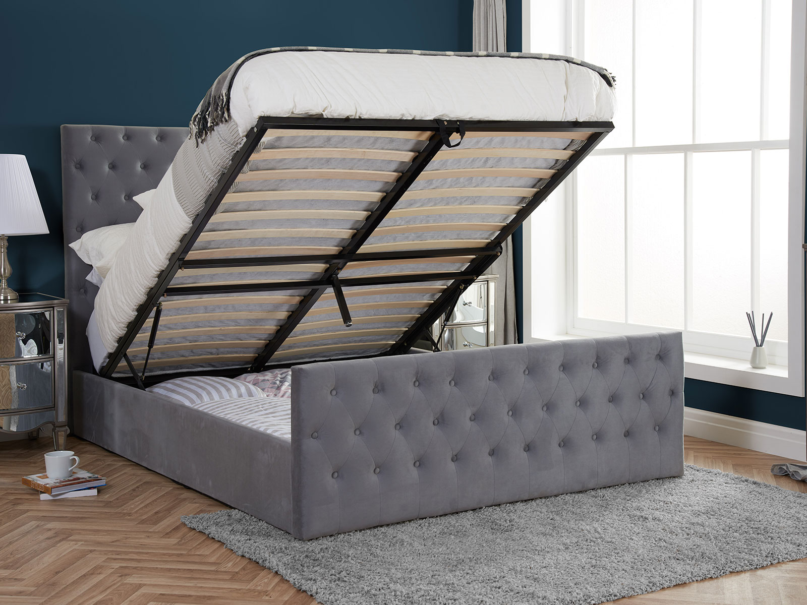 6ft Super King Size Birlea Marquis Ottoman Bed