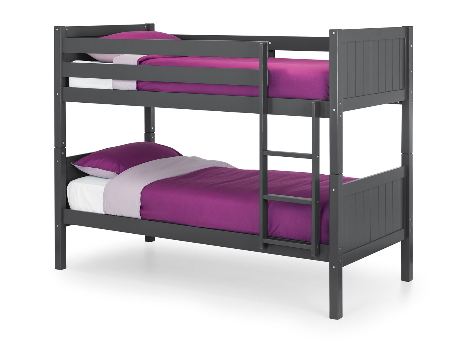 3ft Single Julian Bowen Bella Bunk Bed in Anthracite