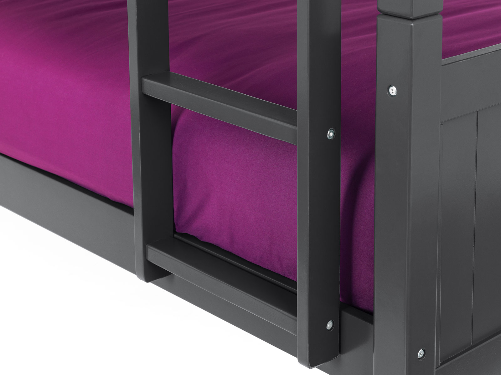 3ft Single Julian Bowen Bella Bunk Bed in Anthracite
