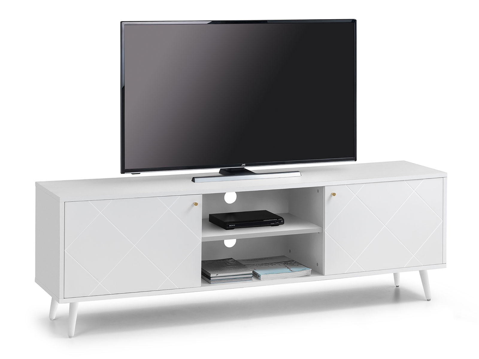 Julian Bowen Moritz TV Unit in White From The Sleep Shop