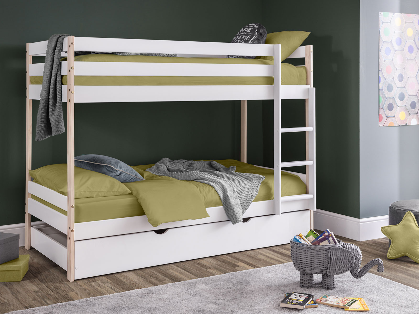 3ft Single Julian Bowen Nova Bunk Bed