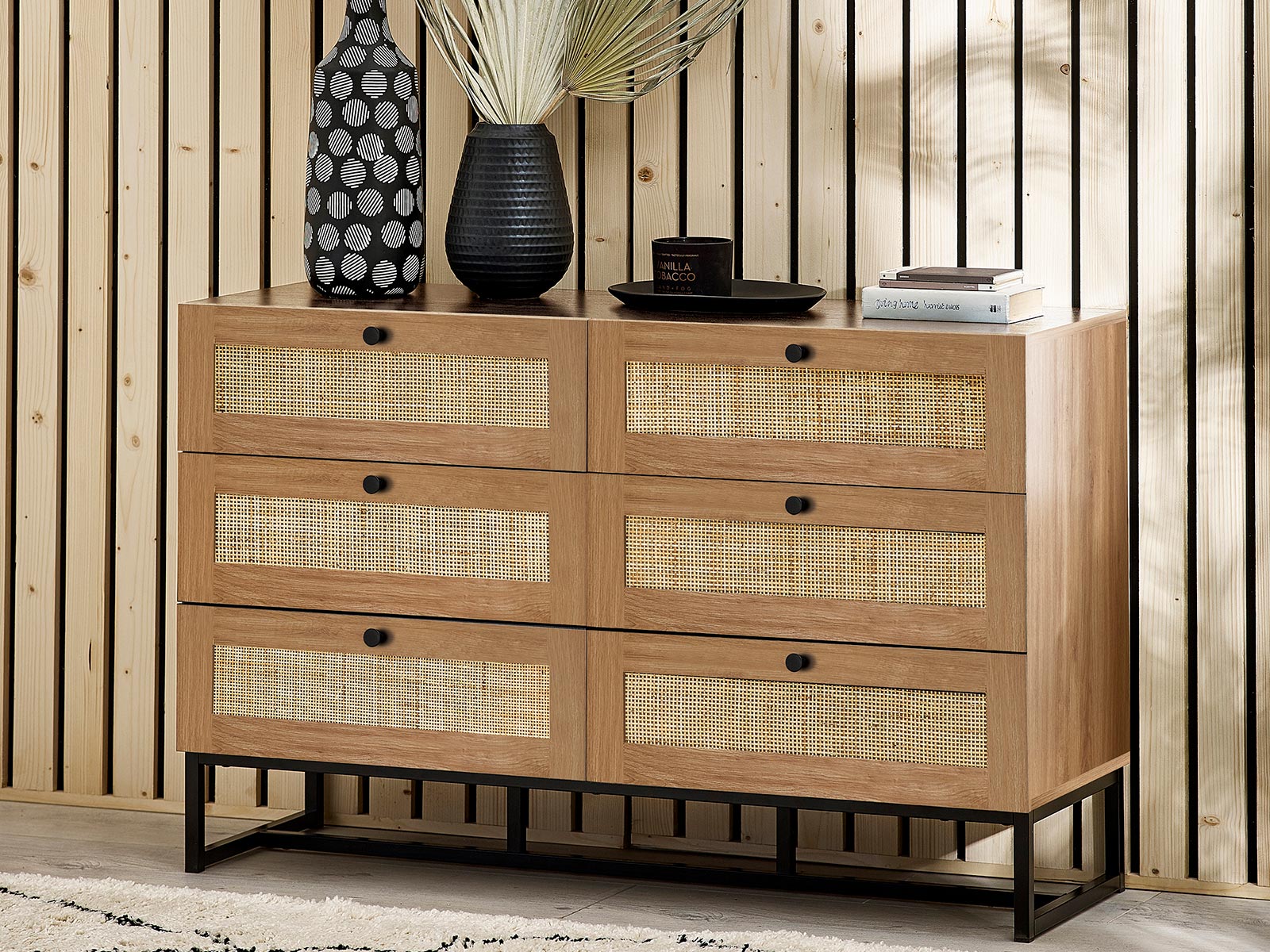 Julian Bowen Padstow Chest 6 Drawer in Oak