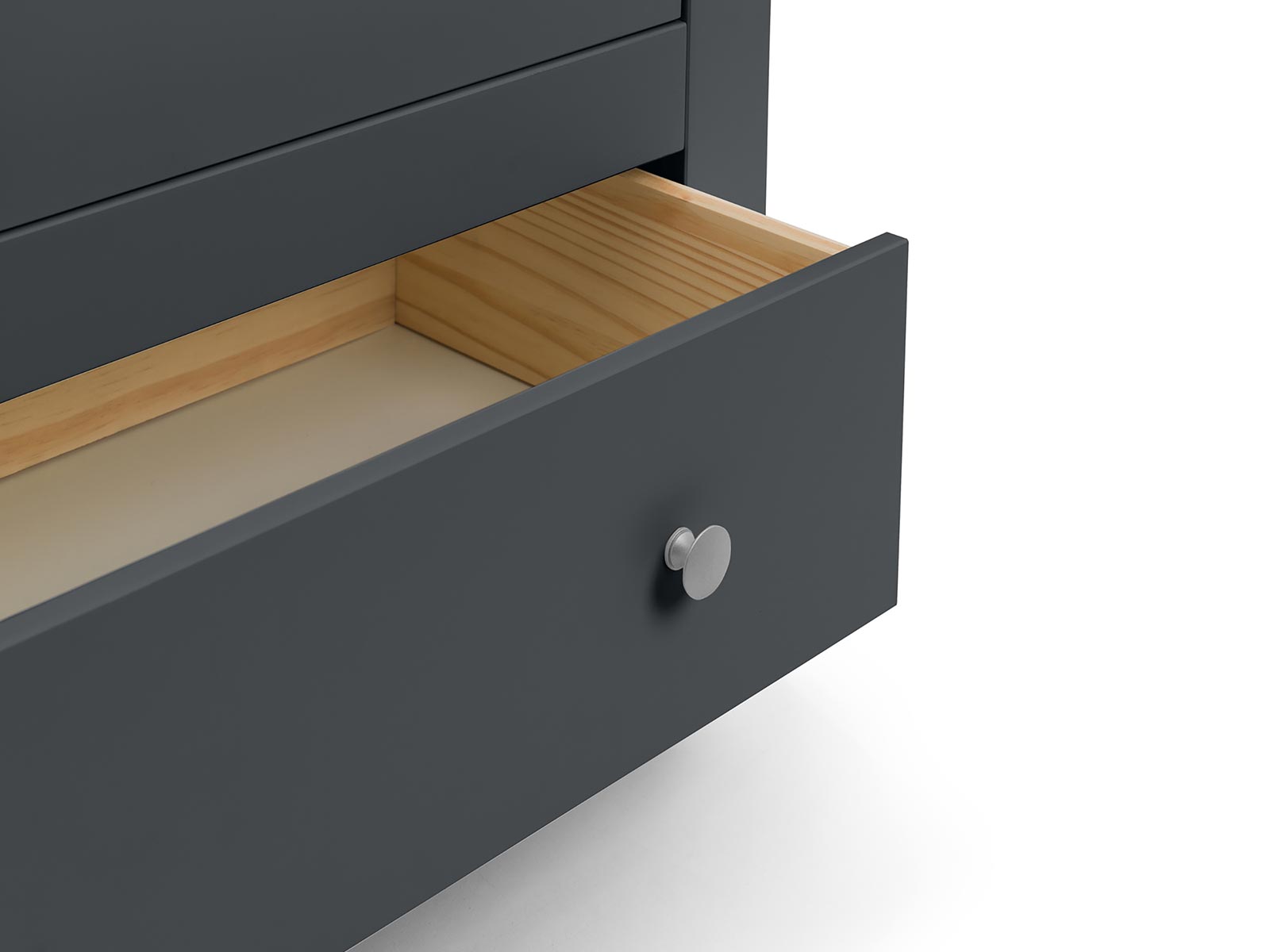 Julian Bowen Radley Wardrobe 2 Door 1 Drawer Flatpack in Anthracite