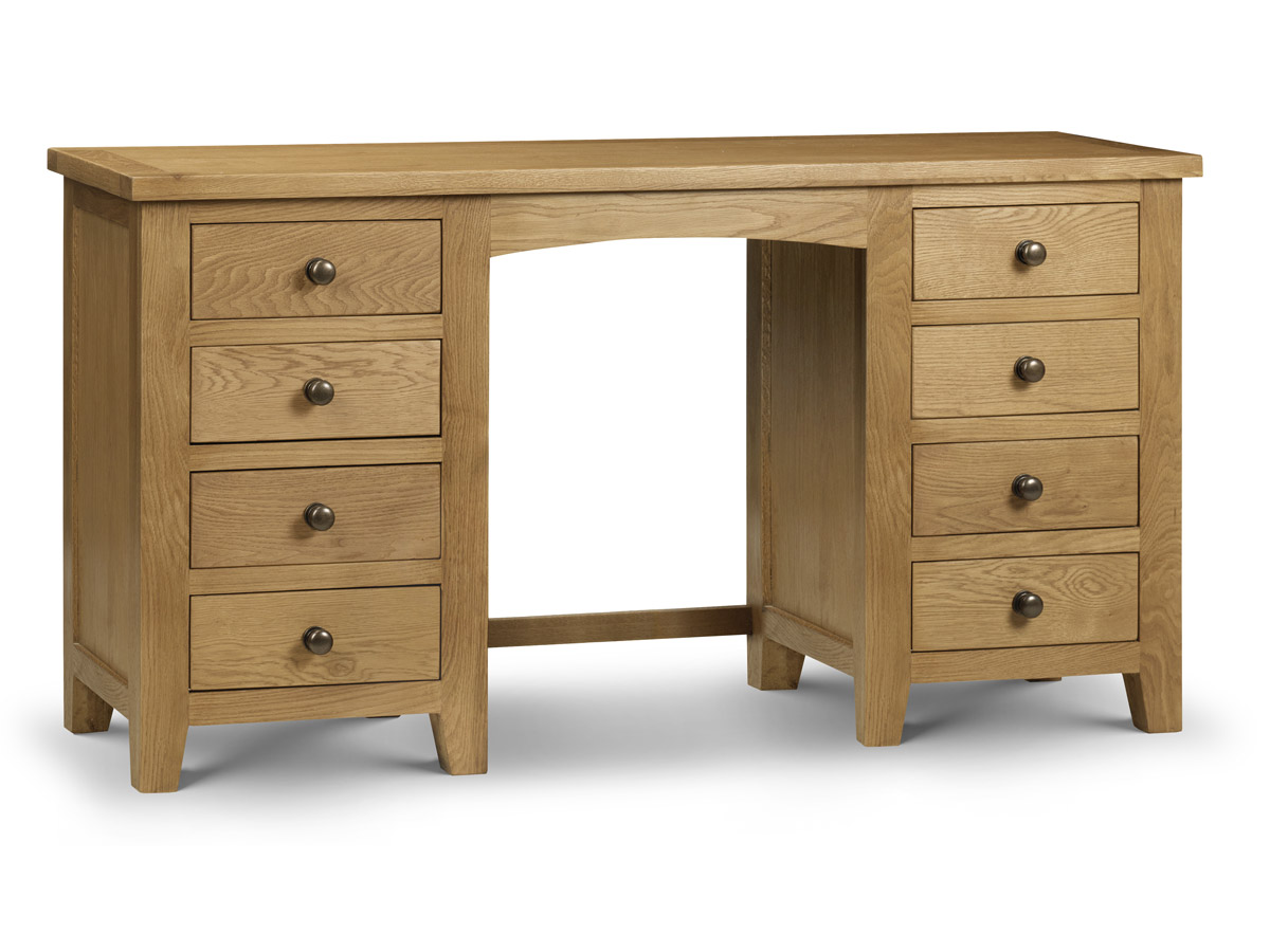 Julian Bowen Marlborough Dressing Table Double Pedestal From The