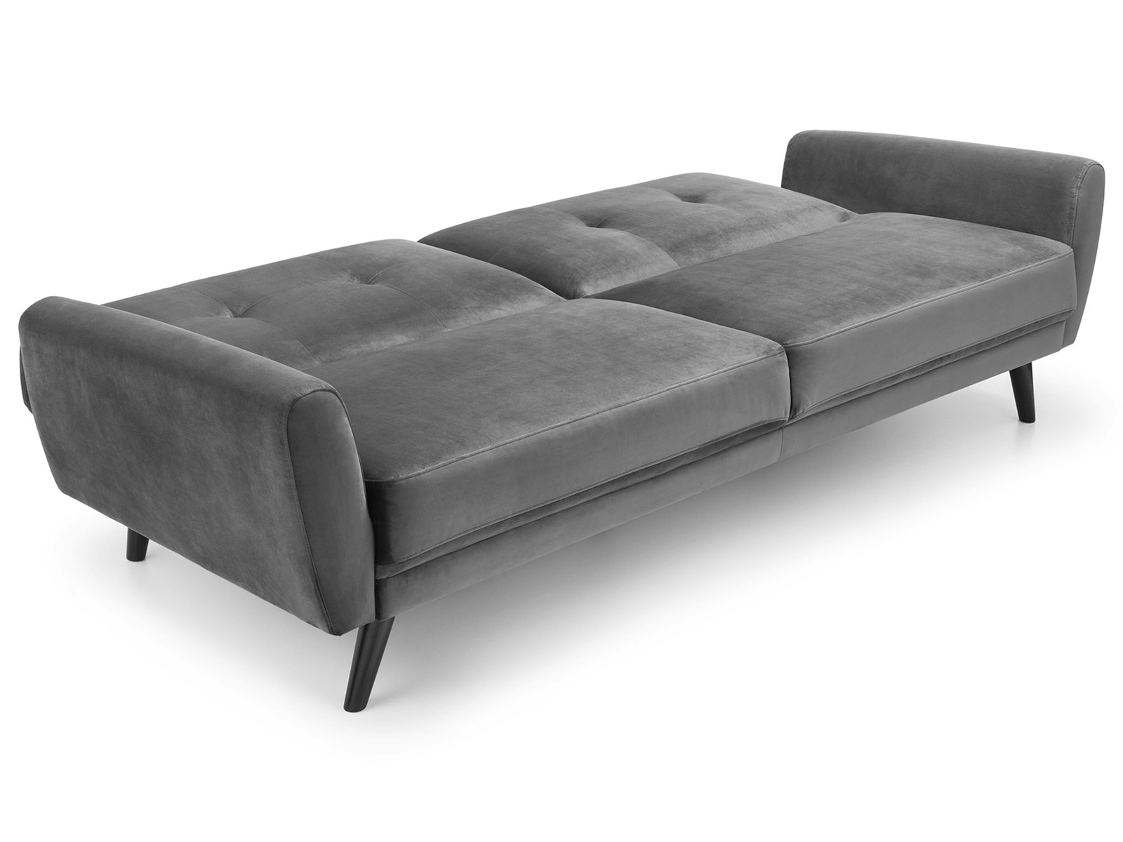 Julian Bowen Monza Sofa Bed in Grey Velvet 4