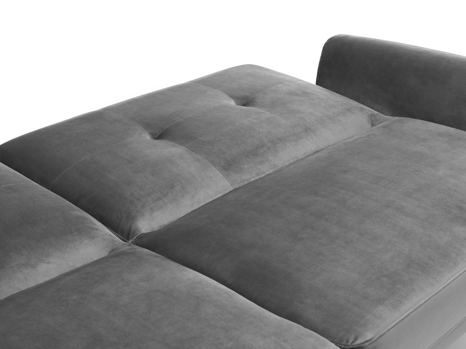 Julian Bowen Monza Sofa Bed in Grey Velvet 5