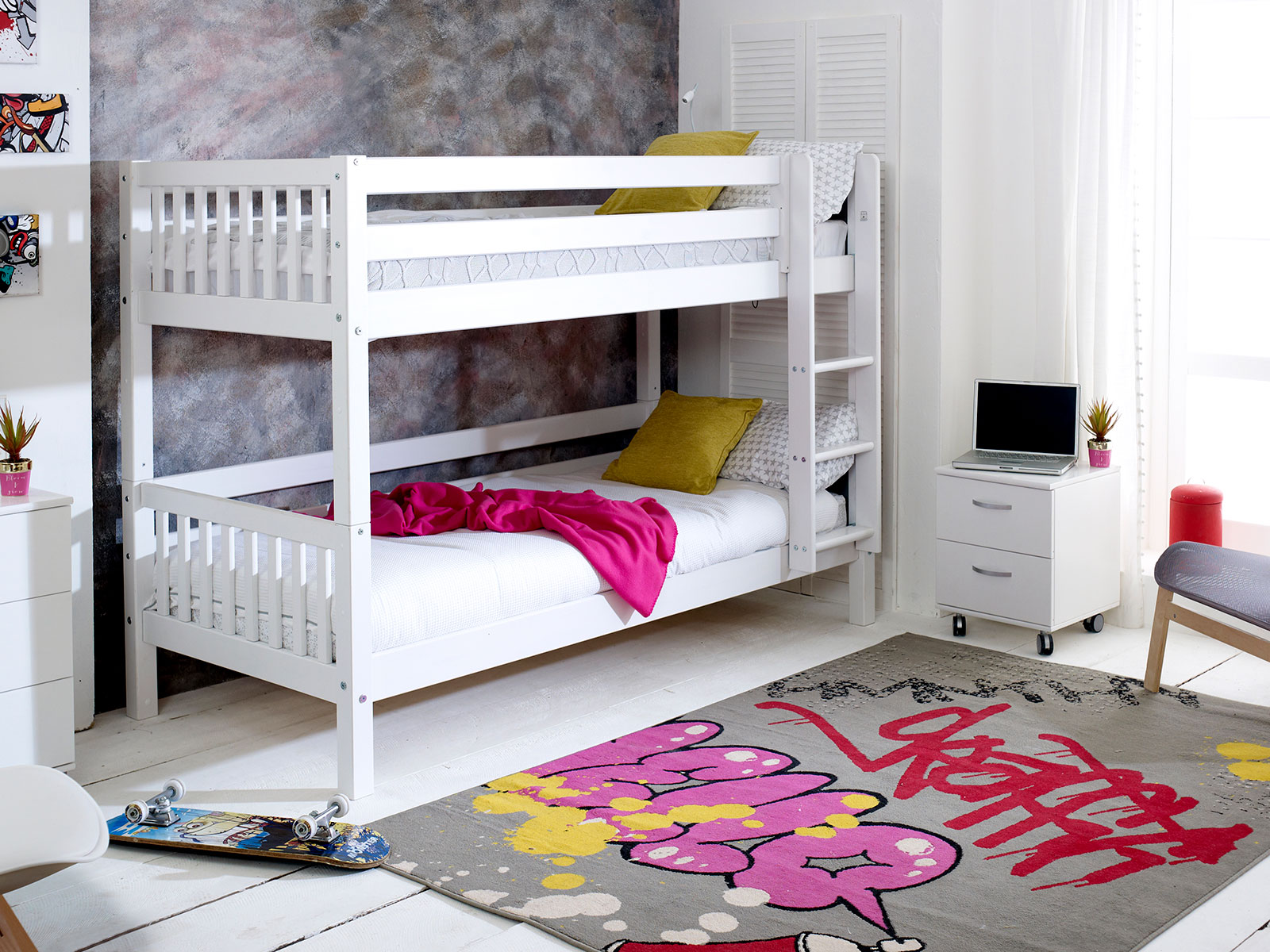 Kids Avenue Nordic Bunkbed 1 With Slatted Gable Ends