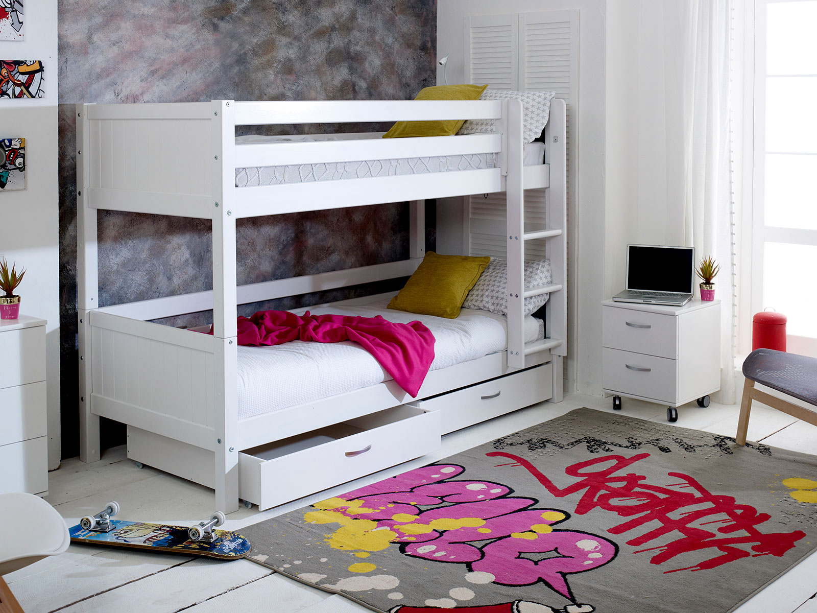 Kids Avenue Nordic Bunkbed 2 With Tongue/Grooved Gable Ends