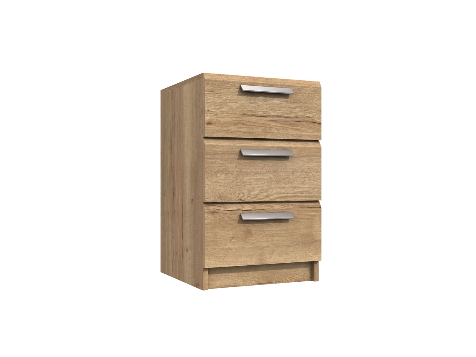 Furniture Mill Waterfall Range 4 3 Drawer Bedside Chest