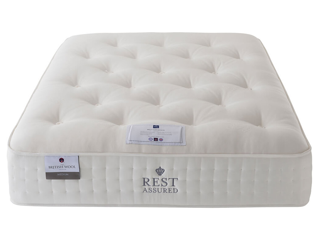 5ft King Size Rest Assured British Wool Collection FIRMER mattress