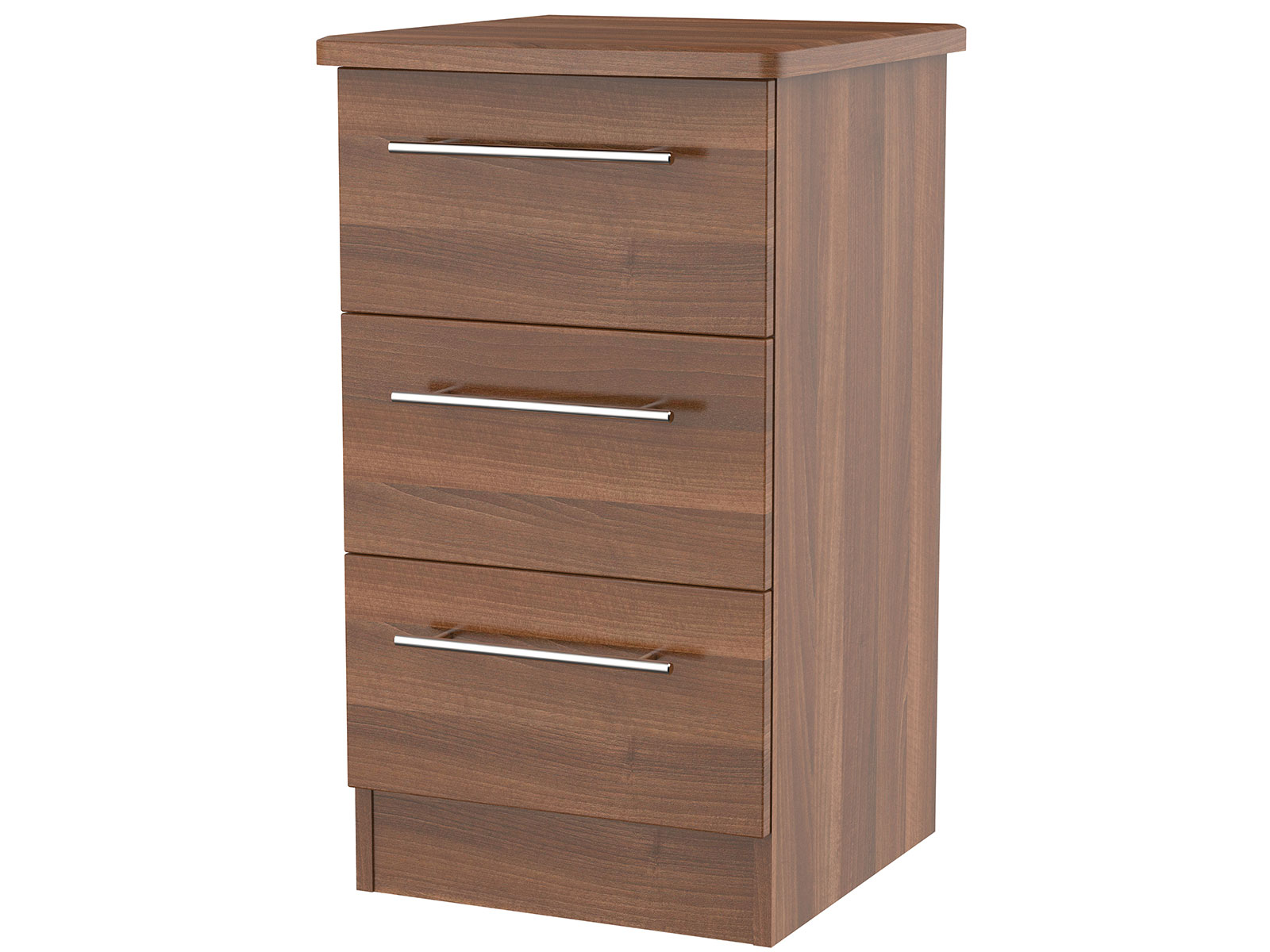 Furniture Sherwood 3 Drawer Bedside