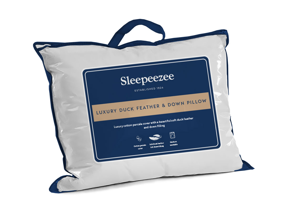 Sleepeezee Luxury Duck Feather And Down Pillow From The Sleep Shop