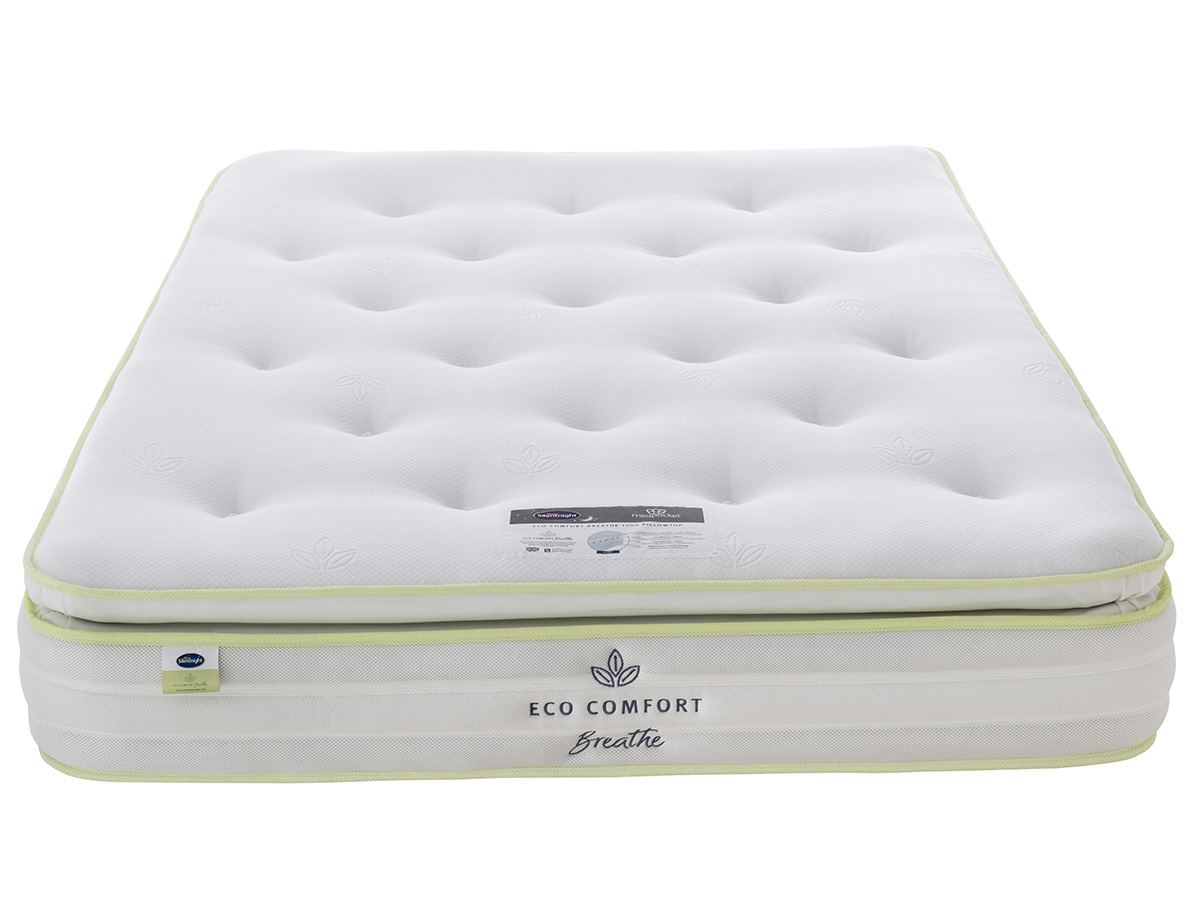 4ft6 Double Silentnight Eco Comfort Breathe 1400 Pocket Pillow Top Mattress
