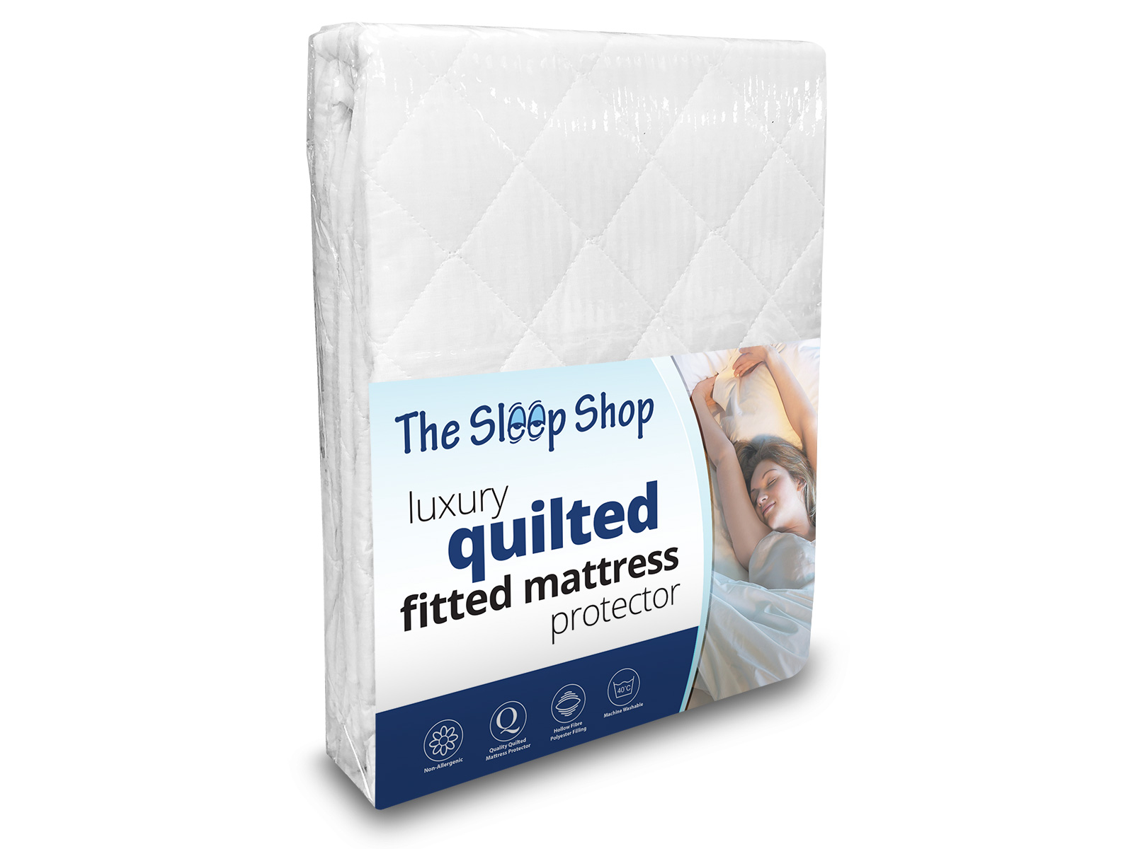 3ft Single The Sleep Shop Luxury Quilted Mattress Protector