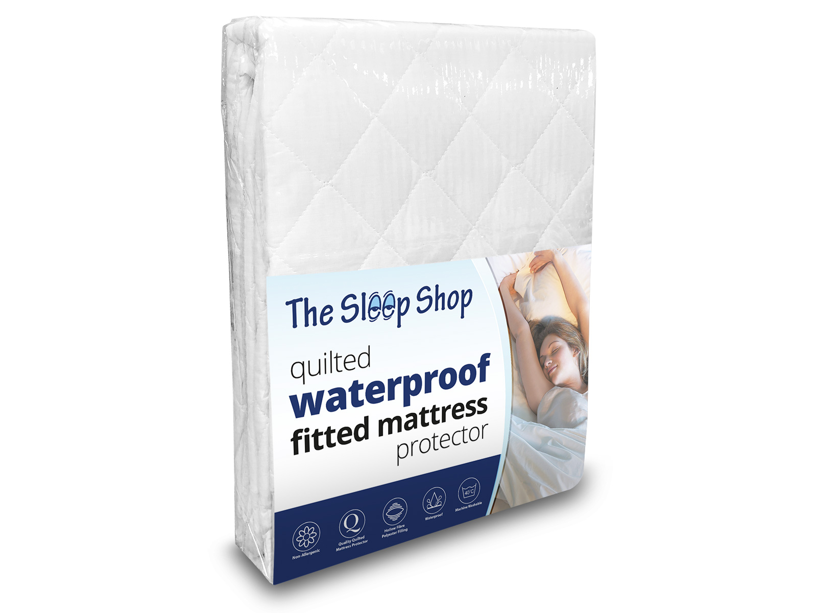4ft6 Double The Sleep Shop Quilted Waterproof Mattress Protector